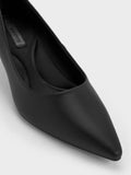 Pointed Kitten Heel Pumps_Black