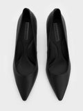 Pointed Kitten Heel Pumps_Black