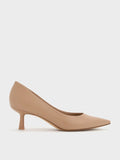 Pointed Kitten Heel Pumps_Nude