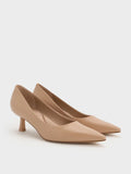 Pointed Kitten Heel Pumps_Nude