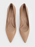 Pointed Kitten Heel Pumps_Nude