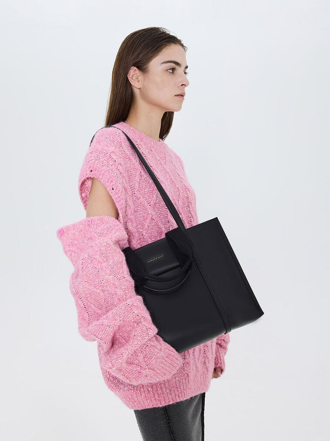 CHARLES & KEITH Shalia Tote Bag_Black