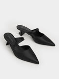 Asymmetric Sculptural Heel Pumps_Black