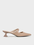 Asymmetric Sculptural Heel Pumps_Nude