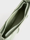 CHARLES & KEITH_Arlys Curved Shoulder Bag_Mint Green