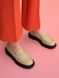 CHARLES & KEITH Women Classic Penny Loafers Nude