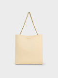 CHARLES & KEITH Women Leia Braided Handle Tote Bag_Beige