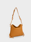 CHARLES & KEITH Cube Knotted Hobo Bag Orange