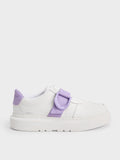 CHARLES & KEITH Women Women Gabine Leather Low Top Sneakers Lilac
