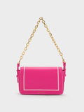Astra Chain Handle Bag Fuchsia