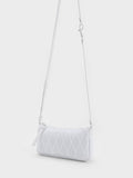 Geona Knitted Phone Pouch White