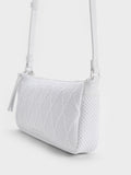 Geona Knitted Phone Pouch White