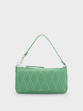 Geona Knitted Phone Pouch Green