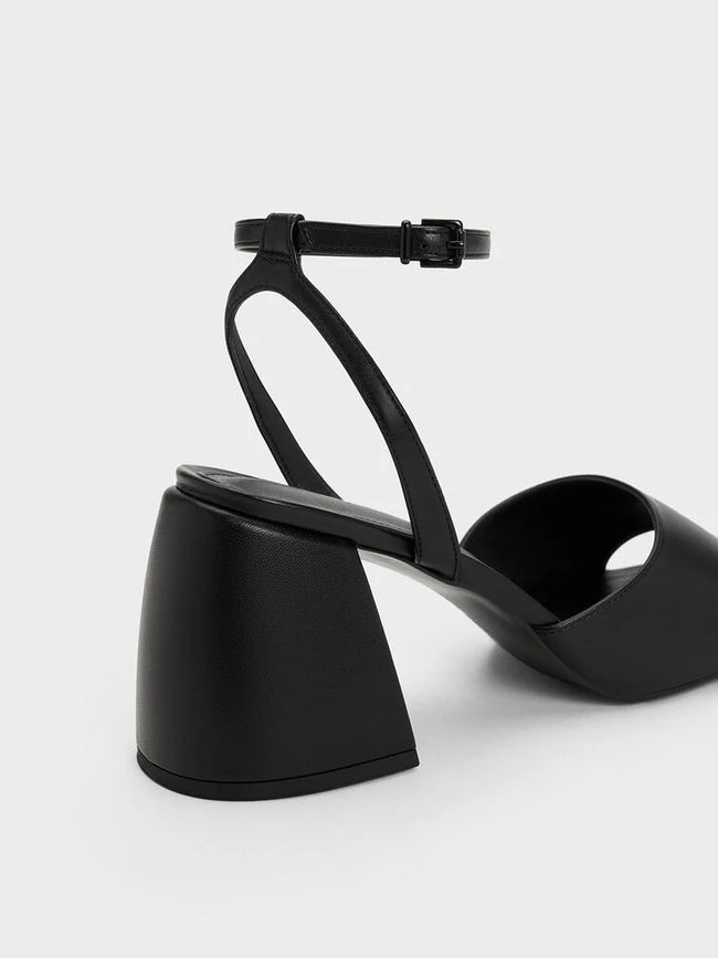 CHARLES & KEITH Chunky Block Heel Sandals Black