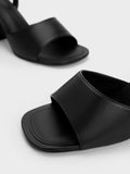 CHARLES & KEITH Chunky Block Heel Sandals Black