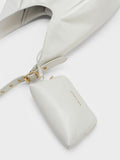 CHARLES & KEITH Women Buzz Hobo Bag_White