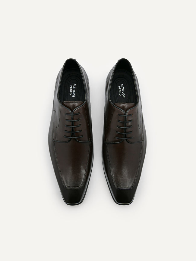 PEDRO Altitude Lightweight Derby Shoes - Dark Brown