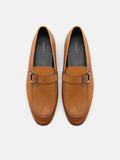 PEDRO Helix Leather Loafers - Camel