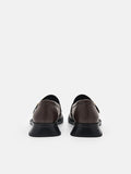 PEDRO Women Marion Leather Loafers - Dark Brown