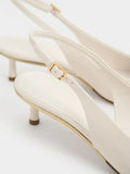 Curtis Pointed-Toe Kitten-Heel Slingback Pumps_Chalk