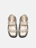 PEDRO Helix Slingback Sandals - Gold