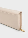Muriel Front Flap Long Wallet_Oat