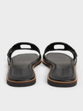 CHARLES & KEITH_Easley Cut-Out Slide Sandals_Black