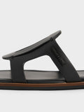 CHARLES & KEITH_Easley Cut-Out Slide Sandals_Black