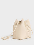 CHARLES & KEITH Women Leia Knotted Bucket Bag_Beige
