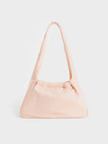 CHARLES & KEITH Women Terra Mesh & Nylon Shoulder Bag_Light Pink