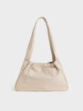 CHARLES & KEITH Women Terra Mesh & Nylon Shoulder Bag_Oat