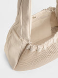 CHARLES & KEITH Women Terra Mesh & Nylon Shoulder Bag_Oat
