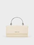 Kristine Sculptural-Handle Long Wallet_Cream