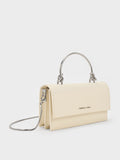 Kristine Sculptural-Handle Long Wallet_Cream