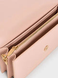 Kristine Sculptural-Handle Long Wallet_Light Pink