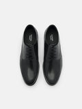 PEDRO Altitude Lightweight Embossed Leather Derby Shoes - Black
