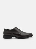 PEDRO Altitude Lightweight Embossed Leather Derby Shoes - Dark Brown