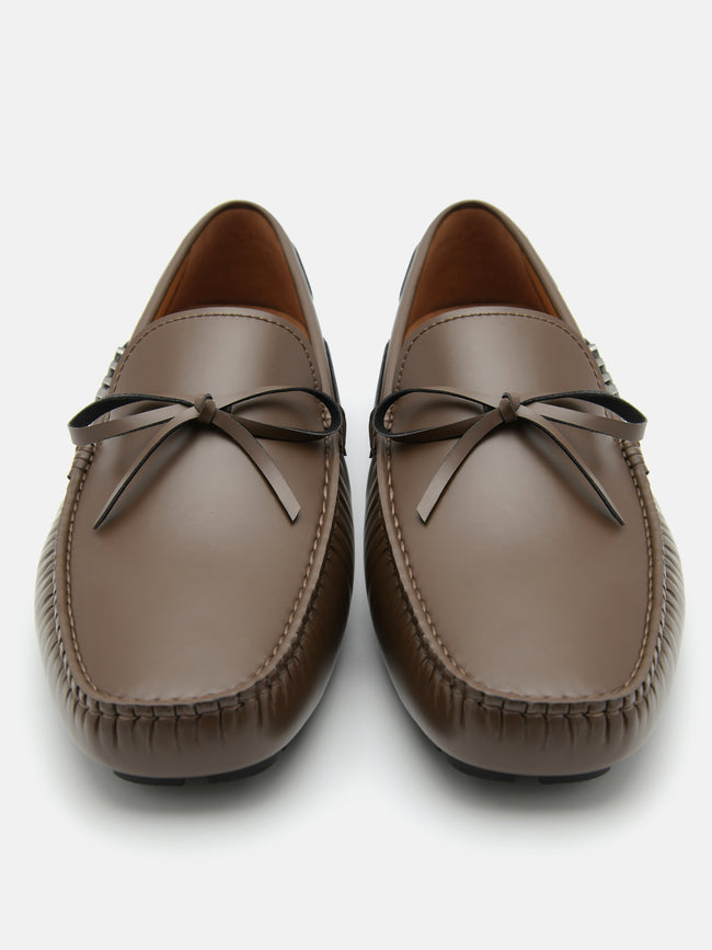 PEDRO Bow Driving Shoes - Brown