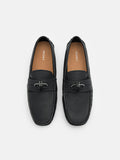 PEDRO Icon Leather Driving Shoes-Black