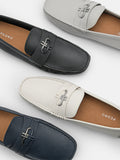PEDRO Icon Leather Driving Shoes-Black