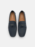 PEDRO Icon Leather Driving Shoes-Navy