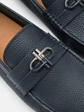 PEDRO Icon Leather Driving Shoes-Navy