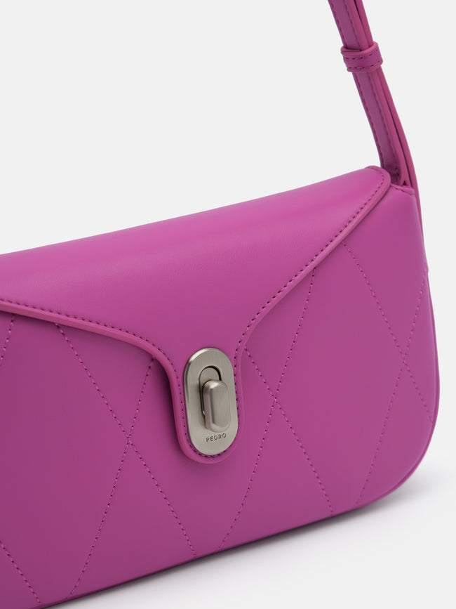 PEDRO Elin Quilted Shoulder Bag - Fuchsia