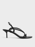 CHARLES & KEITH_Strappy Stiletto-Heel Slingback Sandals_Black Box