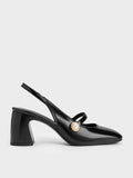 CHARLES & KEITH_Pearl-Accent Mary Jane Pumps_Black Box