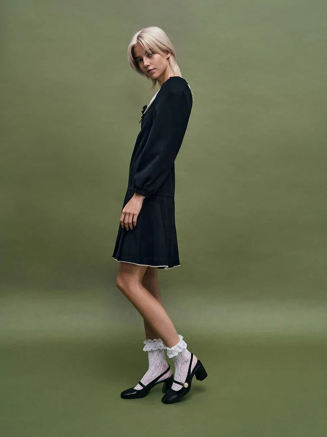 CHARLES & KEITH_Pearl-Accent Mary Jane Pumps_Black Box