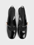 CHARLES & KEITH_Pearl-Accent Mary Jane Pumps_Black Box