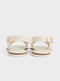 CHARLES & KEITH_Crossover-Strap Slingback Sandals_Chalk