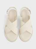 CHARLES & KEITH_Crossover-Strap Slingback Sandals_Chalk