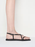 CHARLES & KEITH Square-Toe Strappy Thong Sandals_Black Box